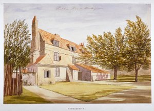 Ansicht eines Gasthauses, Brook Green, Hammersmith, London, um 1820 von Unbekannt