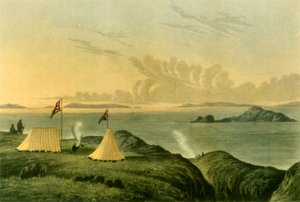 Blick auf das Arktische Meer vom Mund des Kupferminenflusses, Mitternacht, Juli 1821, 1946 von Unbekannt