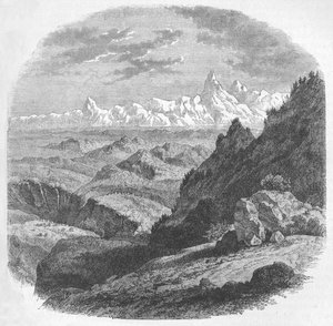 Blick auf das Himalaya-Gebirge von Unbekannt