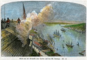 Blick über den Sankt-Lorenz-Strom von der Zitadelle von Quebec, Kanada