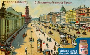 Ansichten von Hauptstädten: Newski-Prospekt, St. Petersburg, ca. 1900 von Unbekannt
