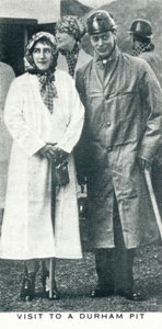 Besuch in einer Grube in Durham, 1936-1937