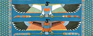 Geierdeckenverzierungen, Philae, Ägypten, 1928