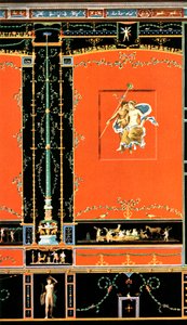 Wanddekoration, Pompeji, Italien, 1928 von Unbekannt