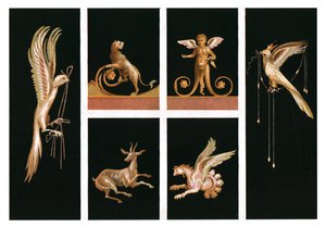 Wanddekoration, Pompeji, Italien, 1928