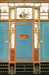 Wanddekoration, Pompeji, Italien, 1928 von Unbekannt