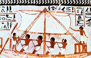 Wandmalerei aus dem Grab von Sennefer, Abydos, Altes Ägypten, 18. Dynastie, ca. 1450 v. Chr. von Unbekannt