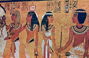 Wandmalereien im Grab von Tutanchamun, Tal der Könige, Luxor, Ägypten von Unbekannt