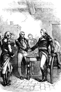 Washington verabschiedet sich von seinen alten Kameraden, 1783 von Unbekannt
