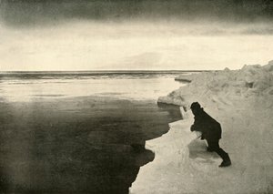Auf der Lauer nach Robben am Eisrand, ca. 1908-1909