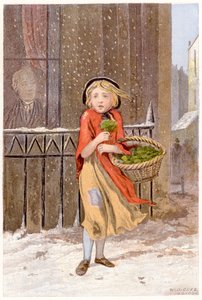 Brunnenkresseverkäufer, ca. 1880 von Unbekannt