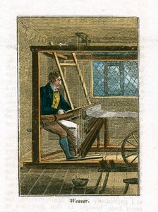 Weber an seinem Webstuhl, 1823