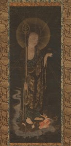 Willkommener Abstieg von Jizo, frühes 14. Jahrhundert