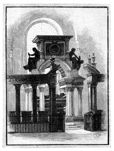 Wellington-Denkmal, St. Pauls Kathedrale, London, um 1888