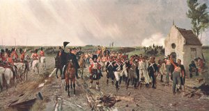 Wellingtons Marsch von Quatre Bras nach Waterloo, 1815, um 1878, um 1902 von Unbekannt