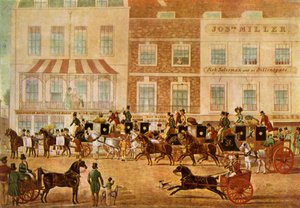 West Country Mails im Gloucester Coffee House, Piccadilly, ca. 1830, 1943
