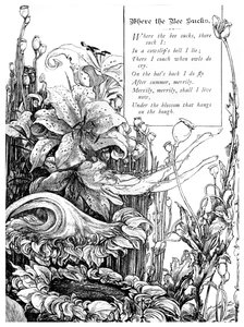 Wo die Biene saugt, 1895 von Unbekannt