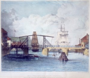 Whitby Hafen, Yorkshire, an der Mündung des Flusses Esk, ca. 1833 von Unbekannt
