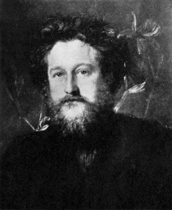 William Morris, englischer Künstler, Schriftsteller, Sozialist und Aktivist, spätes 19. Jahrhundert, um 1920 von Unbekannt