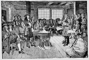 William Penn 1644-1718, englischer Quäker und Kolonialist, Gründer von Pennsylvania, 1682 von Unbekannt