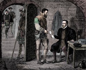 William Tyndale, englischer Übersetzer, 1536, späte 19. Jahrhundert von Unbekannt