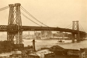 Williamsburg Hängebrücke, New York von Unbekannt
