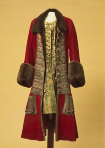 Wintermantel und Weste von Peter dem Großen, frühes 18. Jahrhundert von Unbekannt