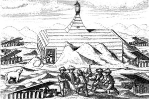 Winterquartiere der Willem Barents Expedition in die Arktis, 1596-1597 von Unbekannt