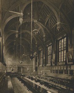 In der prächtigen Halle von Lincolns Inn, um 1935