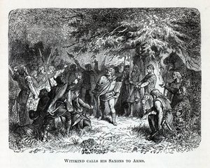 Wittekind ruft seine Sachsen zu den Waffen, 1882