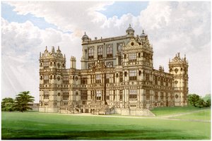 Wollaton Hall, Nottingham, Nottinghamshire, Heim von Lord Middleton, um 1880 von Unbekannt