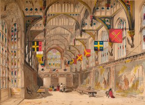 Wolseys Halle, Hampton Court, 1845 von Unbekannt