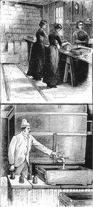 Arbeiter bei der Nobel Explosives Company Limited, Ardeer, Ayrshire, 1884 von Unbekannt