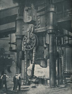 Arbeiter im Metall, auf dem unsere Zivilisation beruht, um 1935 von Unbekannt