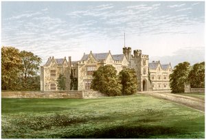 Wytham Abbey, Oxfordshire, Heim des Earl of Abingdon, ca. 1880 von Unbekannt