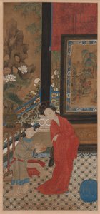 Yang Guifei verlässt das Bad, 1700er Jahre von Unbekannt