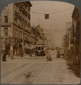 Yonge St., Blick nach Norden von der King St., das geschäftige Zentrum von Toronto, Kanada, 1904 von Unbekannt