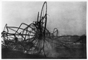 Zeppelin LZ4 nach dem Echterdingen-Unglück, Deutschland, 1908 von Unbekannt