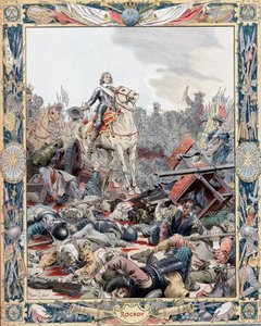 Herzog von Enghien führt den französischen Sieg über die Spanier, Dreißigjähriger Krieg, 1643 um 1880 von Unbekannt