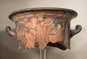 Schwarzfiguriger Krater, 4. Jahrhundert v. Chr. (Fragment) von Unbekannt Unbekannt