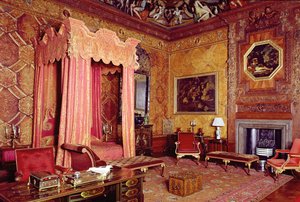 Chatsworth House, Staatschlafzimmer 1687-1707, Derbyshire, UK von Unbekannt Unbekannt