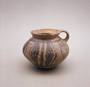 Chinesisches Irdenware-Gefäß, ca. 2500 v. Chr. von Unbekannt Unbekannt