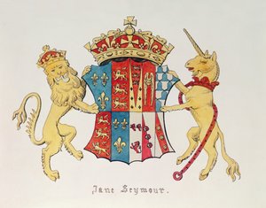 Wappen von Jane Seymour (ca. 1509-37), dritte Frau von König Heinrich VIII. von England (1491-1547)