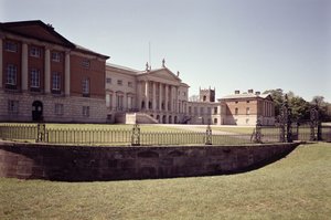 Außenansicht der Südfront, Kedleston Hall, Derbyshire, erbaut 1759-65 von Unbekannt Unbekannt