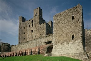 Außenansicht, Rochester Castle, Kent von Unbekannt Unbekannt