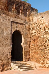 Niebla, Provinz Huelva, Andalusien, Südspanien. Puerta del Buey oder Tor des Ochsen, eines der Eingänge durch die Mauern in die Stadt. von Unbekannt Unbekannt