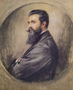 Porträt von Theodor Hertzl (1860-1904)