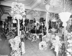 Sarg von Königin Liliuokalani im Thronsaal des Iolani-Palastes, Honolulu, 1917 von Unbekannt Unbekannt