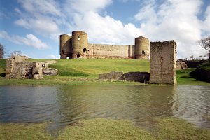 Rhuddlan Castle, Außenansicht, Englische Schule, (13. Jahrhundert), Nordwales, UK von Unbekannt Unbekannt