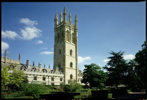 Der Große Turm, Magdalen College, Oxford, erbaut 1492-1509 von Unbekannt Unbekannt
